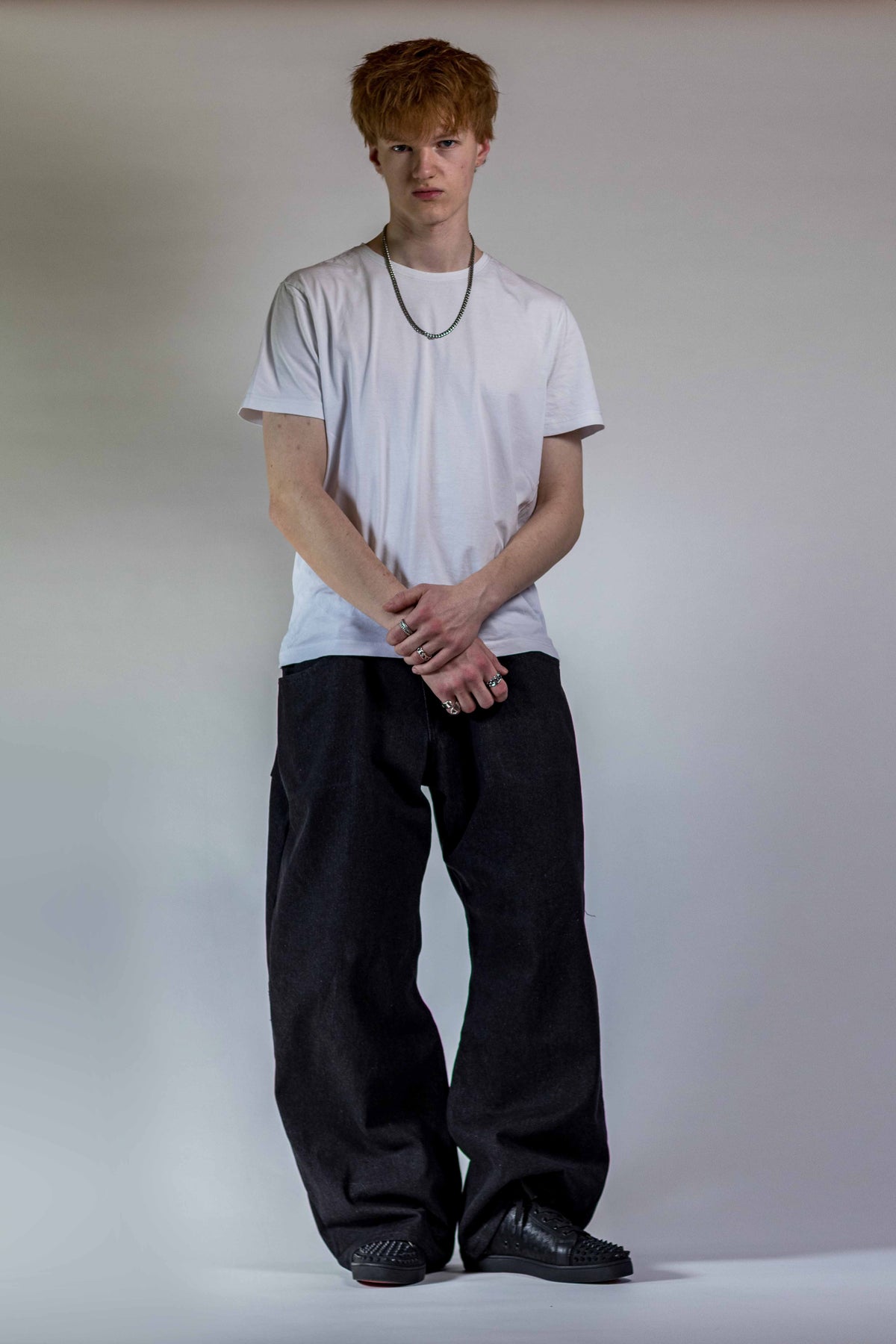 SHADOW WING JEANS BAGGY BLACK