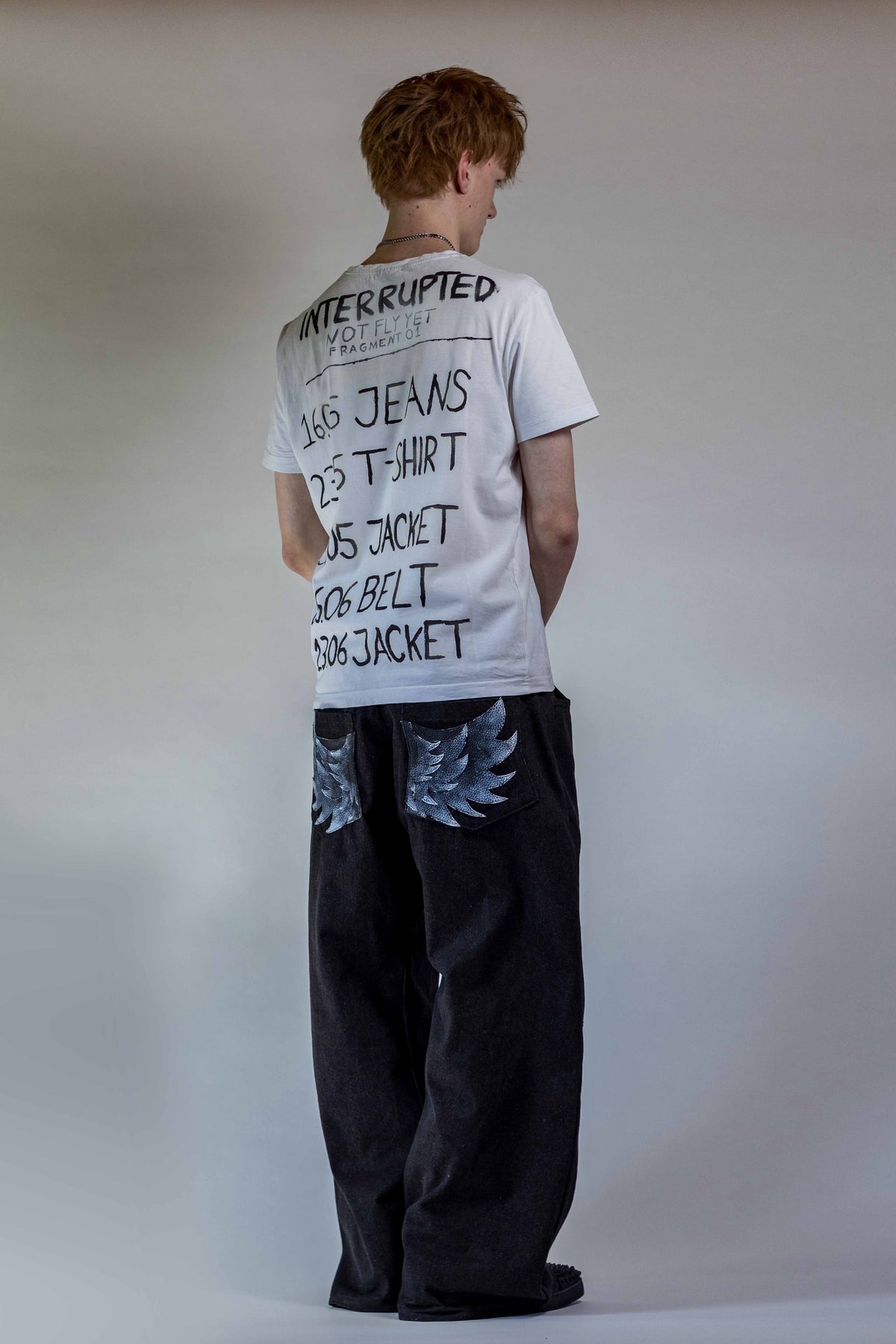 SHADOW WING JEANS BAGGY BLACK