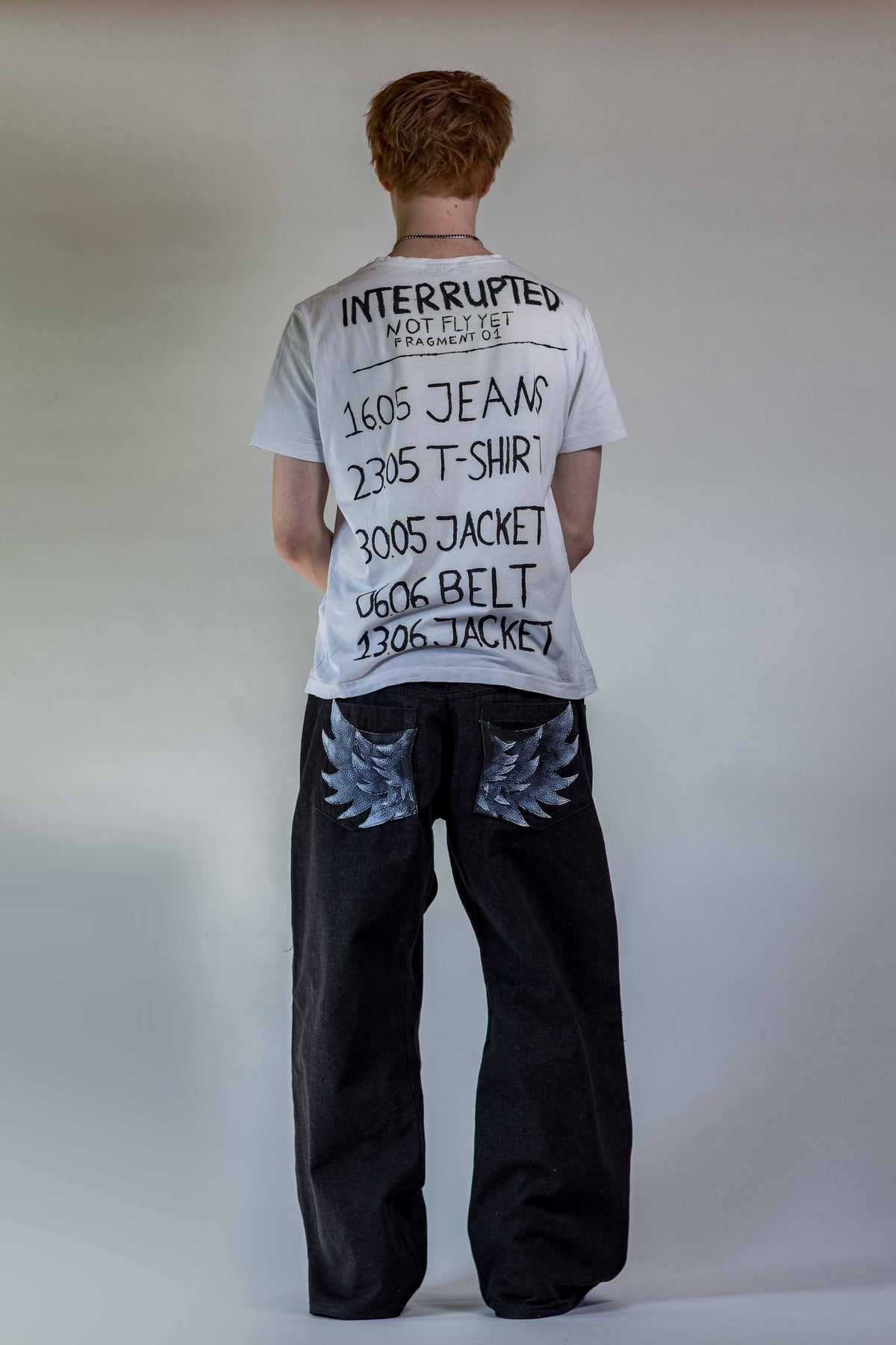 SHADOW WING JEANS BAGGY BLACK