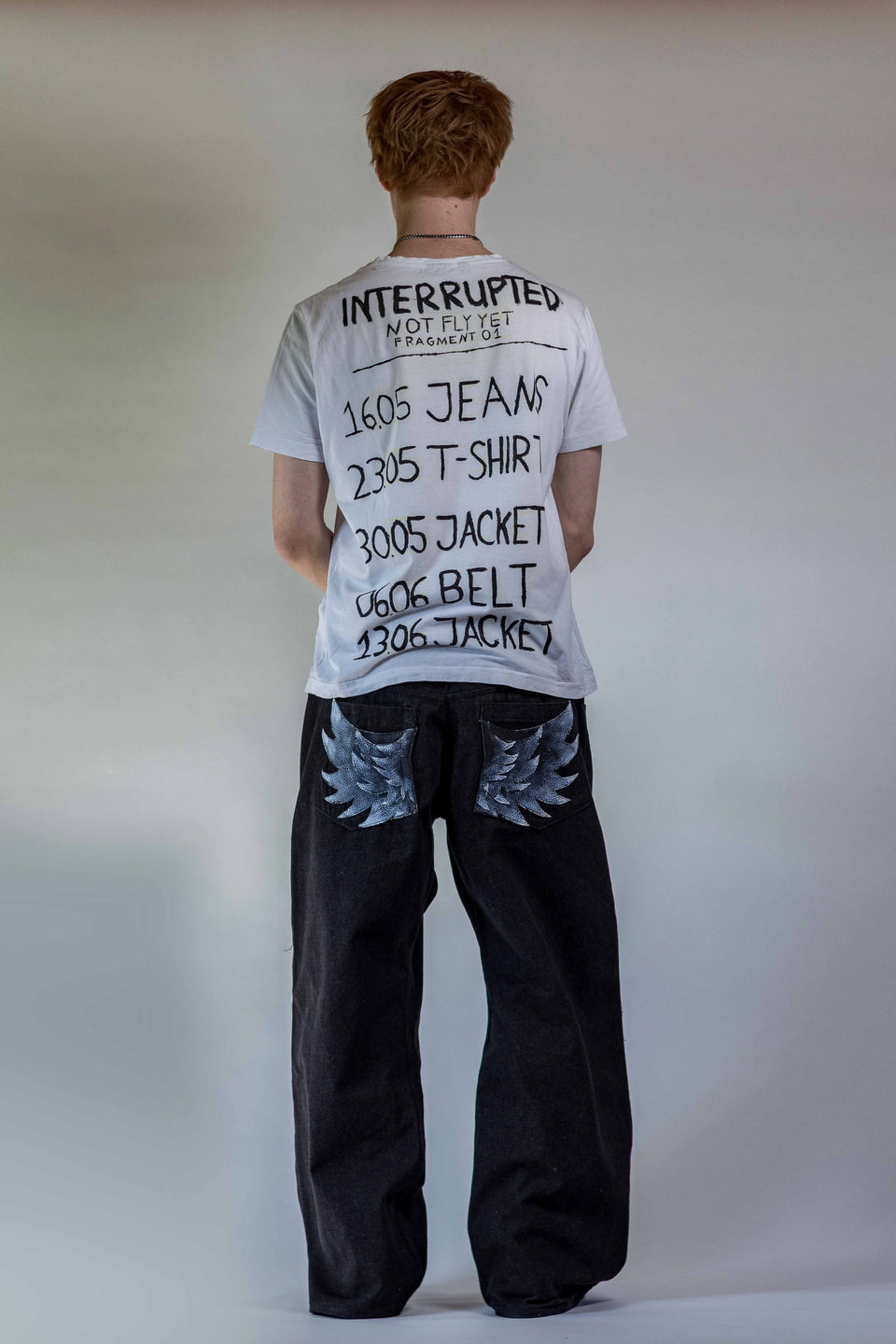 SHADOW WING JEANS BAGGY BLACK