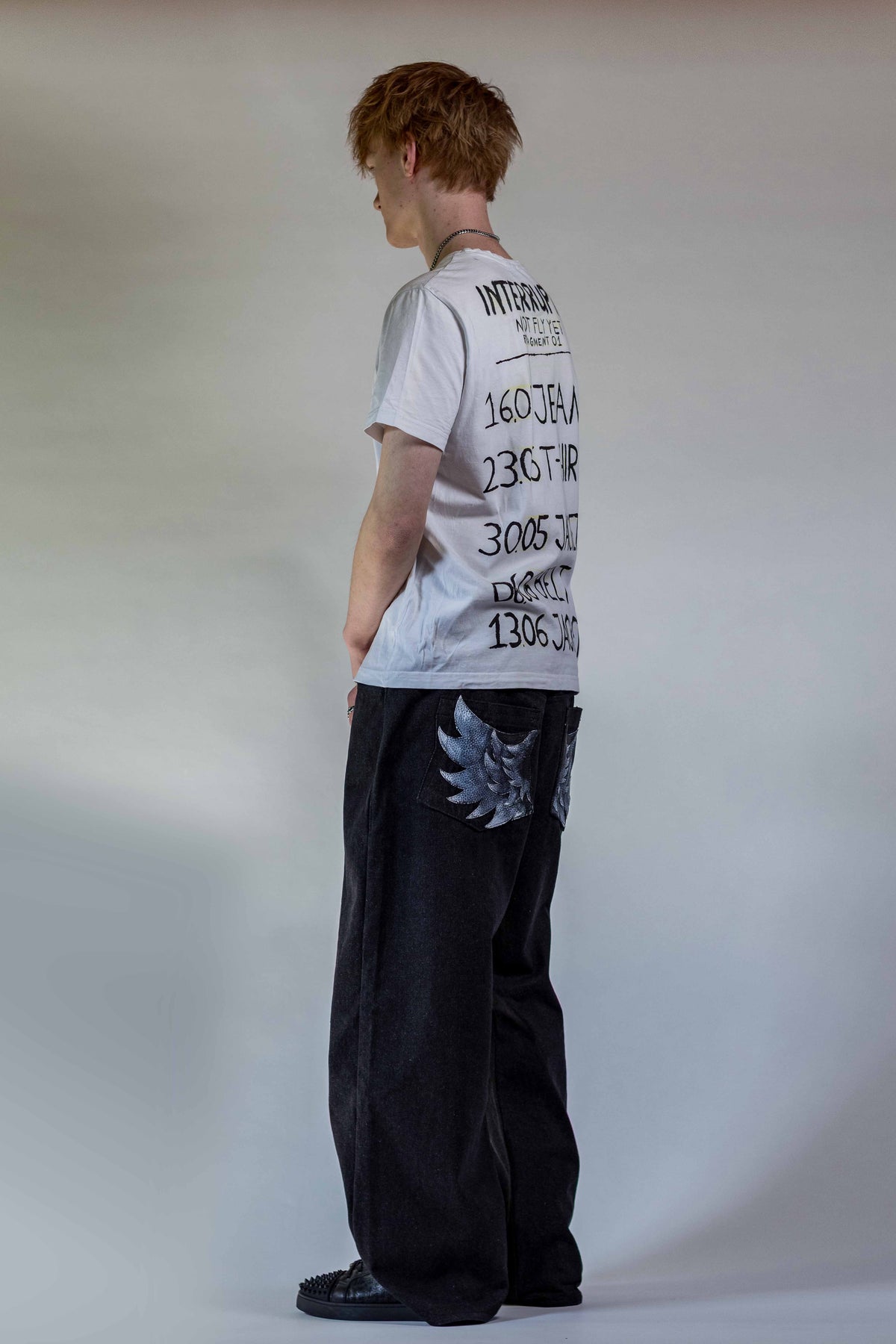 SHADOW WING JEANS BAGGY BLACK