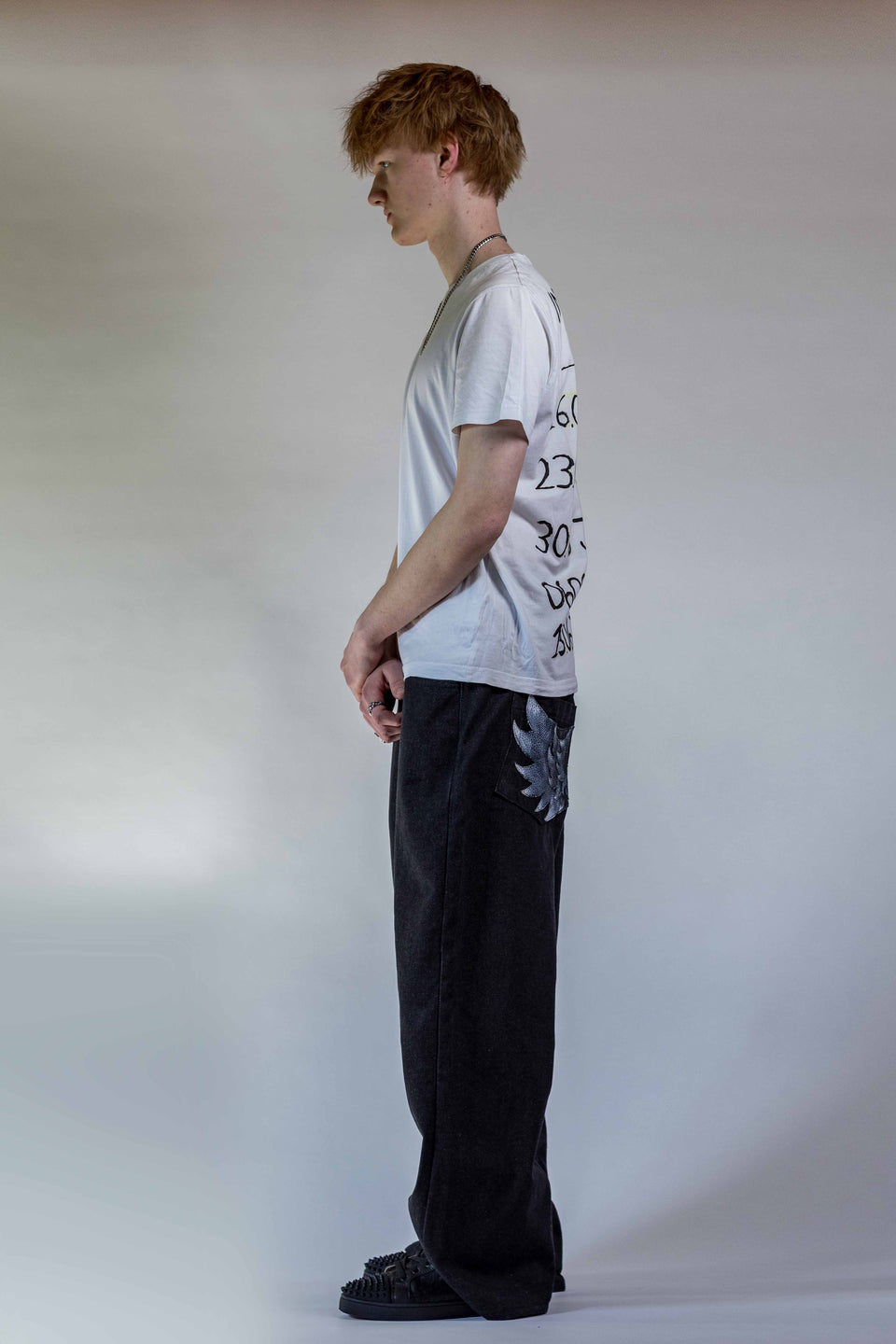SHADOW WING JEANS BAGGY BLACK