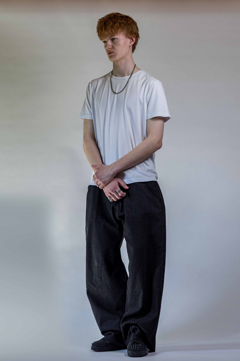 SHADOW WING JEANS BAGGY BLACK